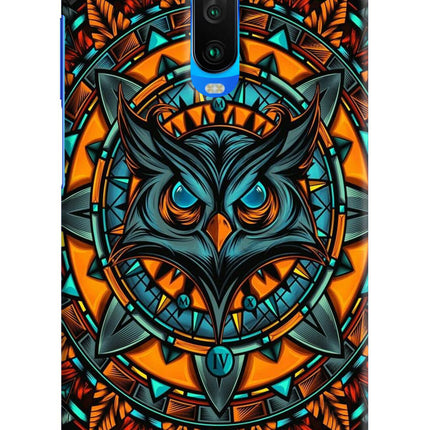 Angry Owl Art Poco X2 Hard Case Back Cover by Casekaro