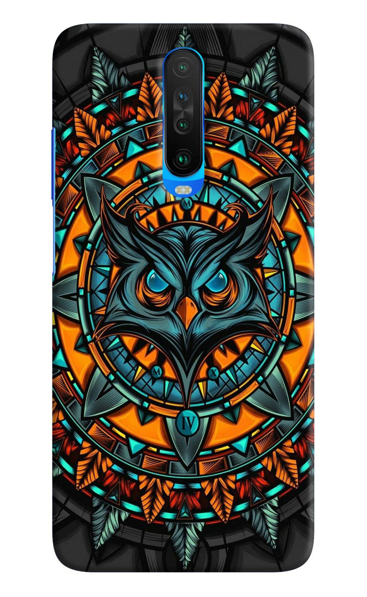 Angry Owl Art Poco X2 Hard Case Back Cover by Casekaro