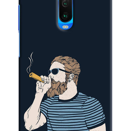 Smoking Poco X2 Hard Case Back Cover by Casekaro