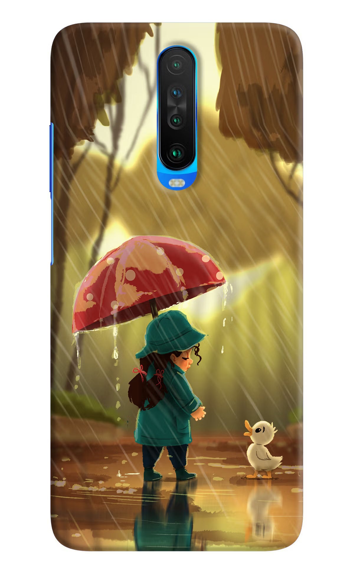 Rainy Day Poco X2 Hard Case Back Cover by Casekaro
