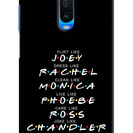 FRIENDS Character Poco X2 Hard Case Back Cover by Casekaro