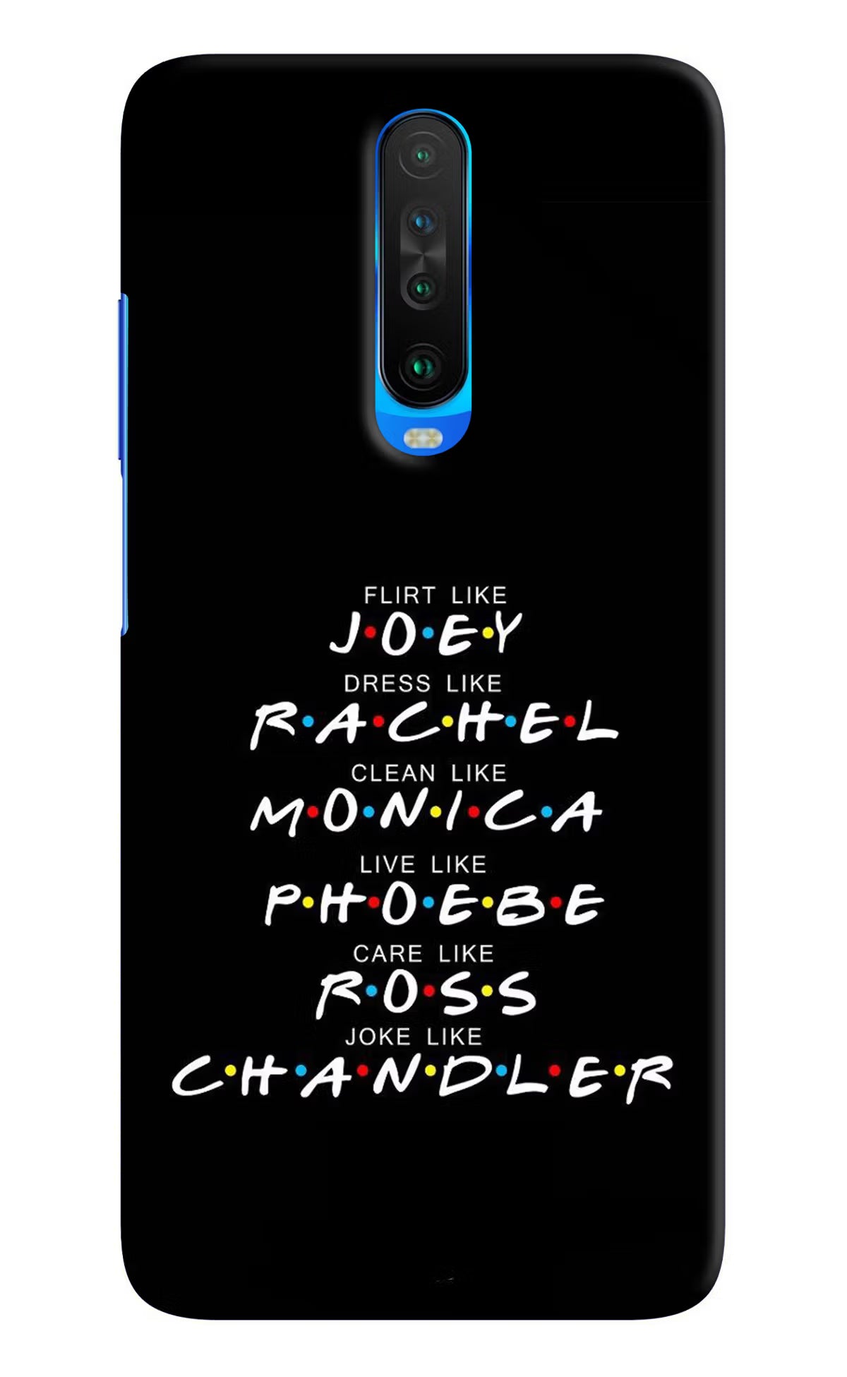 FRIENDS Character Poco X2 Hard Case Back Cover by Casekaro