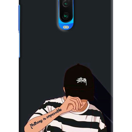 Aesthetic Boy Poco X2 Hard Case Back Cover by Casekaro