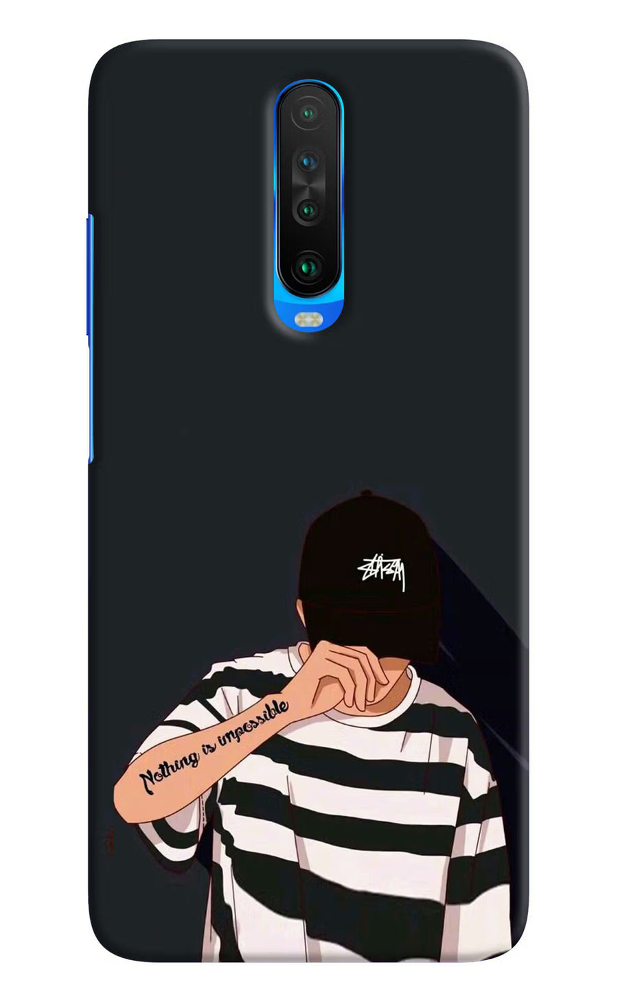 Aesthetic Boy Poco X2 Back Cover, Hard case
