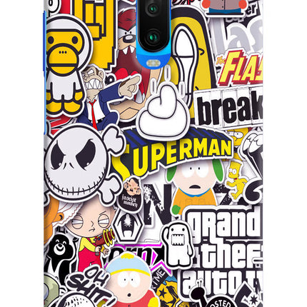 Sticker Bomb Poco X2 Hard Case Back Cover by Casekaro