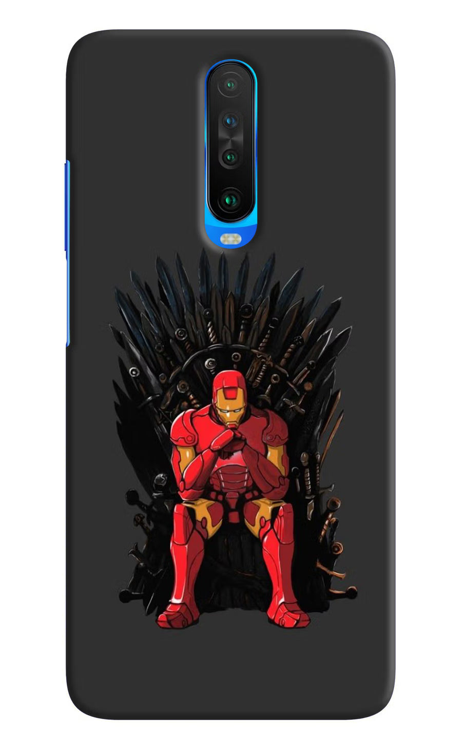 Ironman Throne Poco X2 Back Cover, Hard case