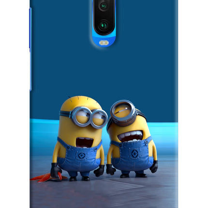 Minion Laughing Poco X2 Hard Case Back Cover by Casekaro