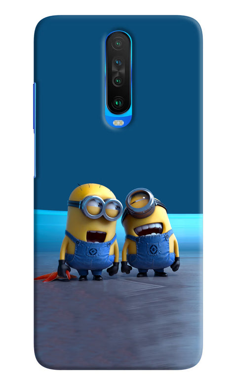 Minion Laughing Poco X2 Back Cover