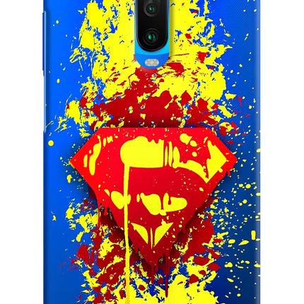 Superman logo Poco X2 Hard Case Back Cover by Casekaro