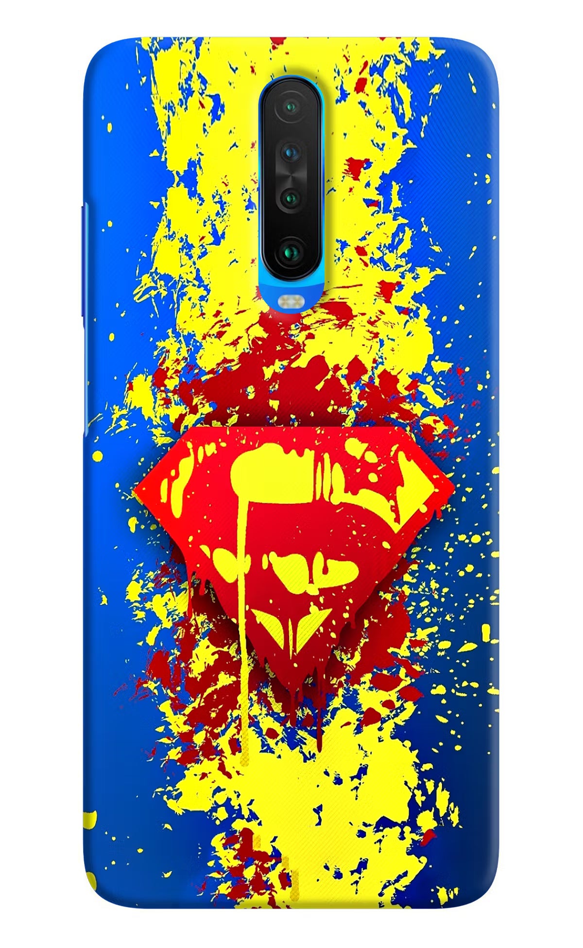 Superman logo Poco X2 Hard Case Back Cover by Casekaro