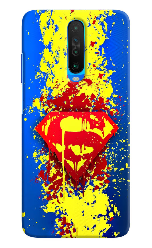 Superman logo Poco X2 Hard Case Back Cover by Casekaro