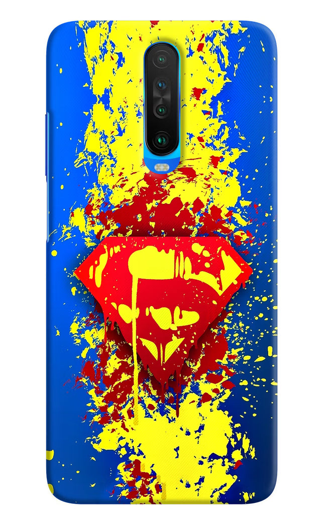 Superman logo Poco X2 Hard Case Back Cover by Casekaro