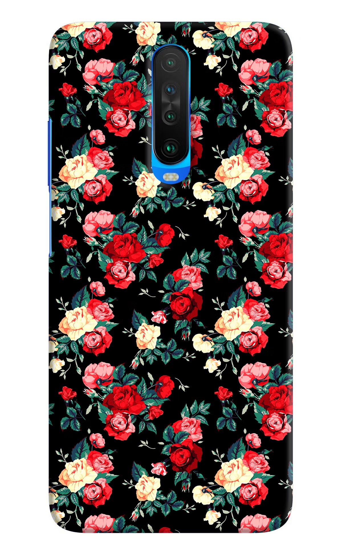 Rose Pattern Poco X2 Hard Case Back Cover by Casekaro