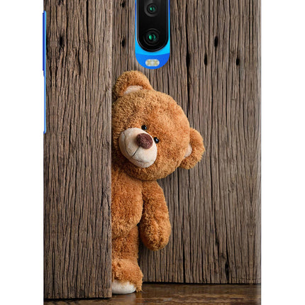 Teddy Wooden Poco X2 Hard Case Back Cover by Casekaro