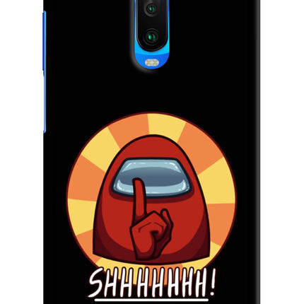 Among Us Shhh! Poco X2 Hard Case Back Cover by Casekaro