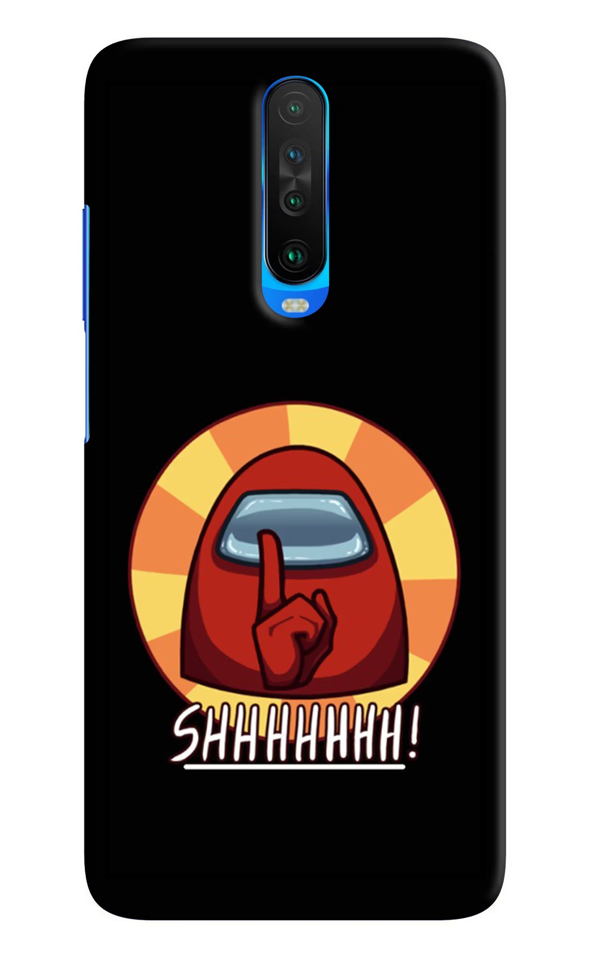 Among Us Shhh! Poco X2 Hard Case Back Cover by Casekaro
