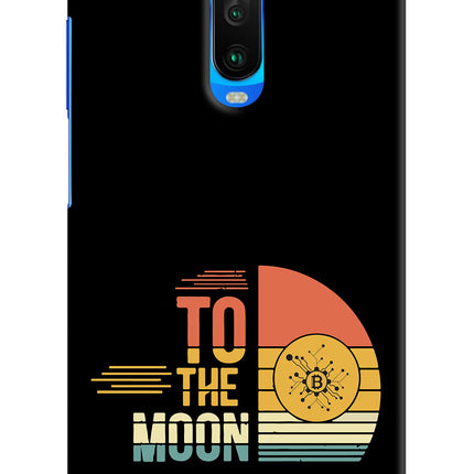 To the Moon Poco X2 Hard Case Back Cover by Casekaro