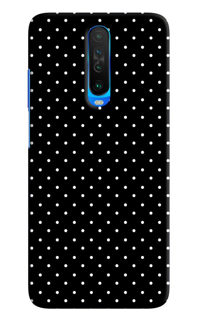 White Dots Poco X2 Hard Case Back Cover by Casekaro