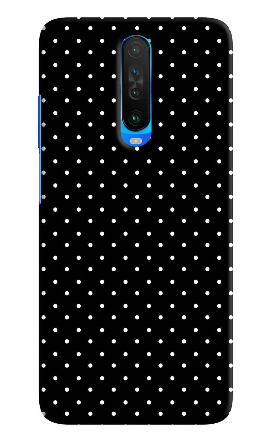 White Dots Poco X2 Back Cover, Hard case