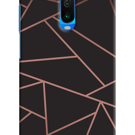 Geometric Pattern Poco X2 Hard Case Back Cover by Casekaro