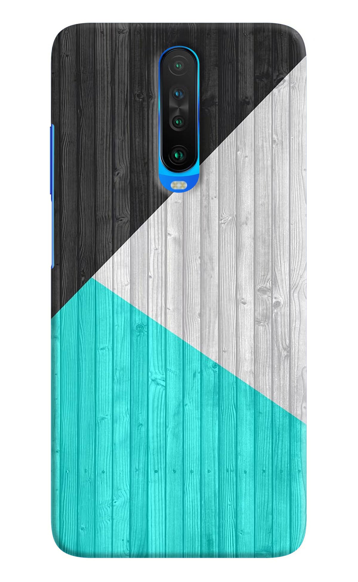 Wooden Abstract Poco X2 Hard Case Back Cover by Casekaro
