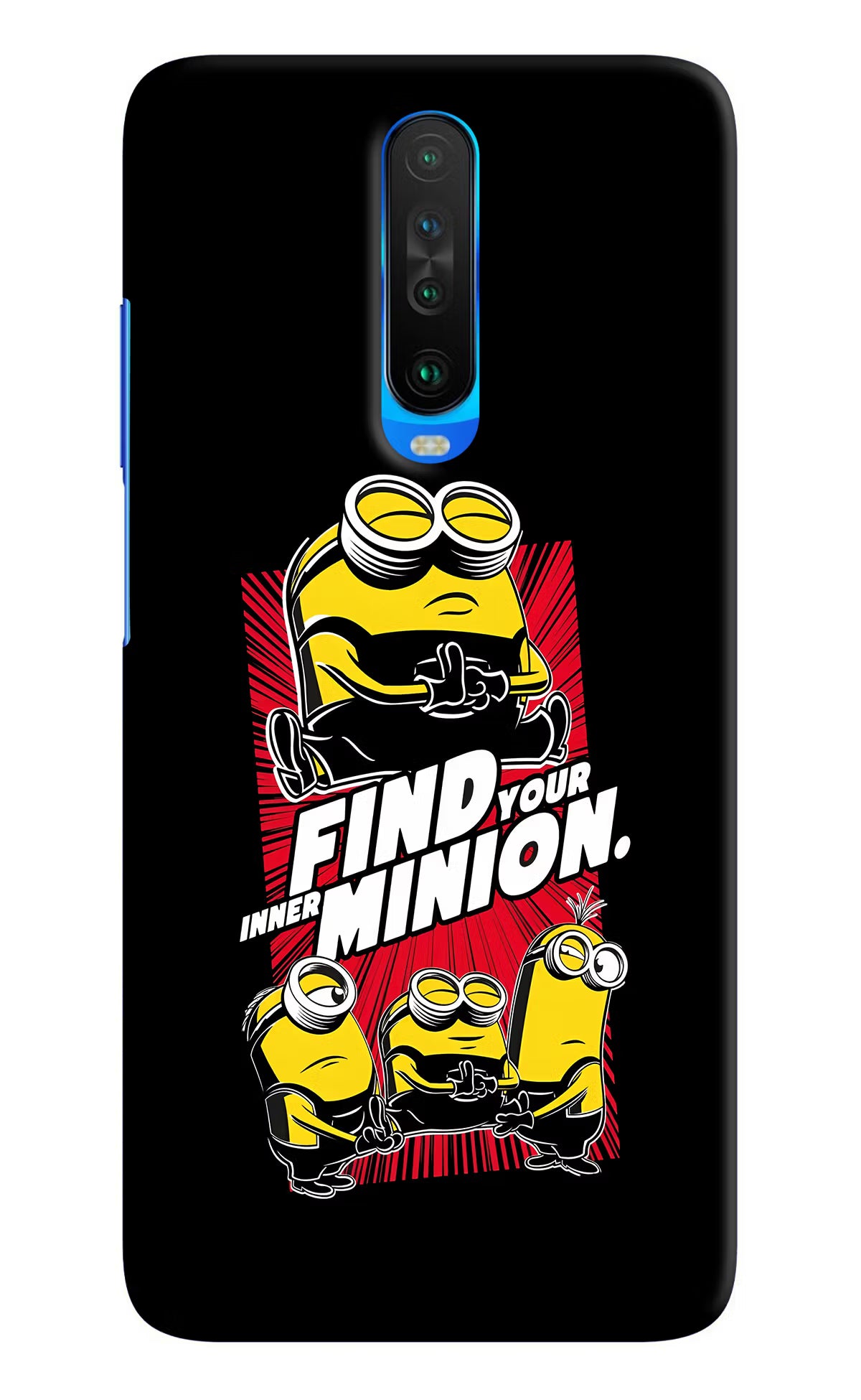Find your inner Minion Poco X2 Hard Case Back Cover by Casekaro