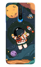 Cartoon Astronaut Poco X2 Hard Case Back Cover by Casekaro