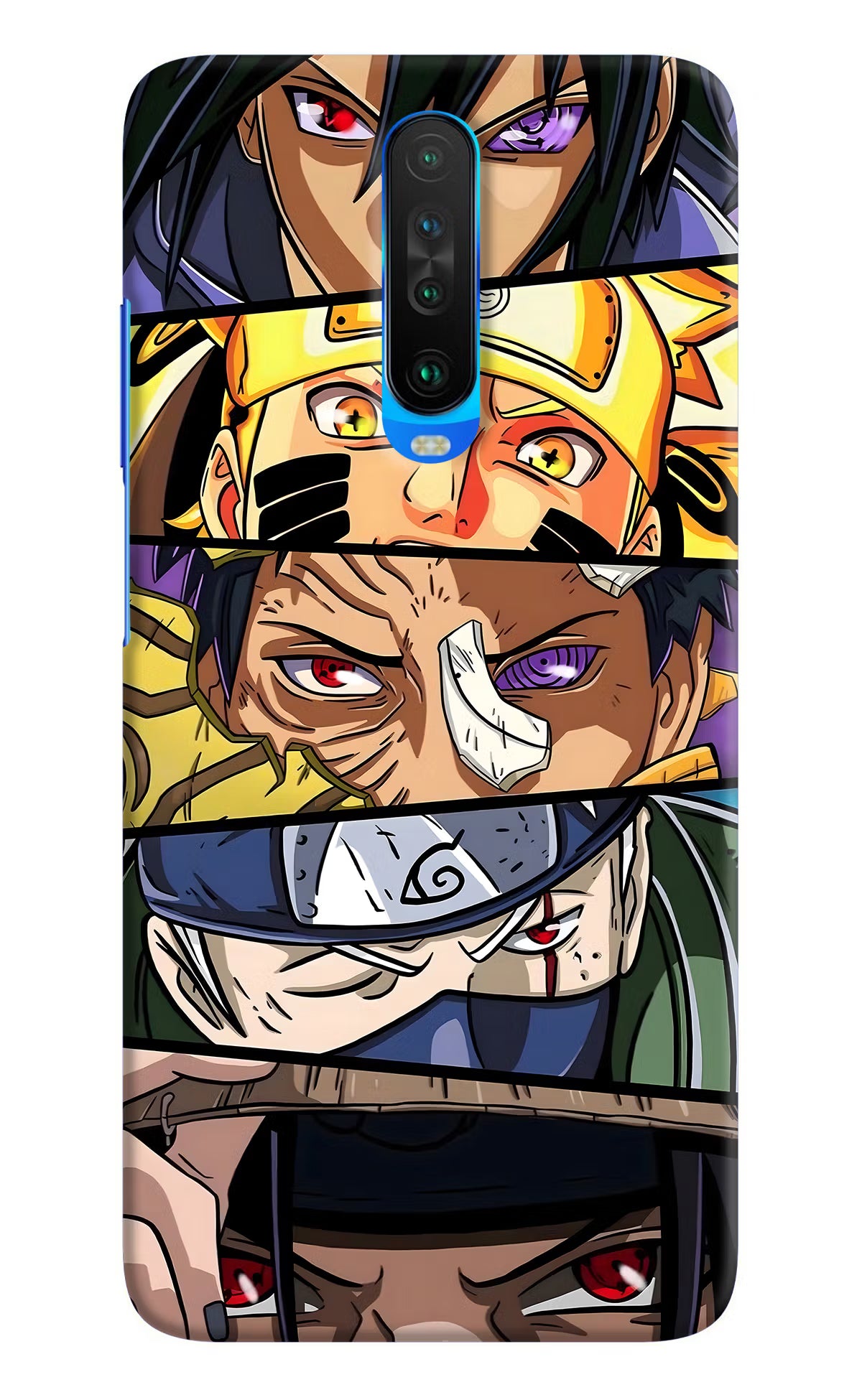 Naruto Character Poco X2 Hard Case Back Cover by Casekaro