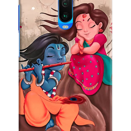 Radhe Krishna Poco X2 Hard Case Back Cover by Casekaro