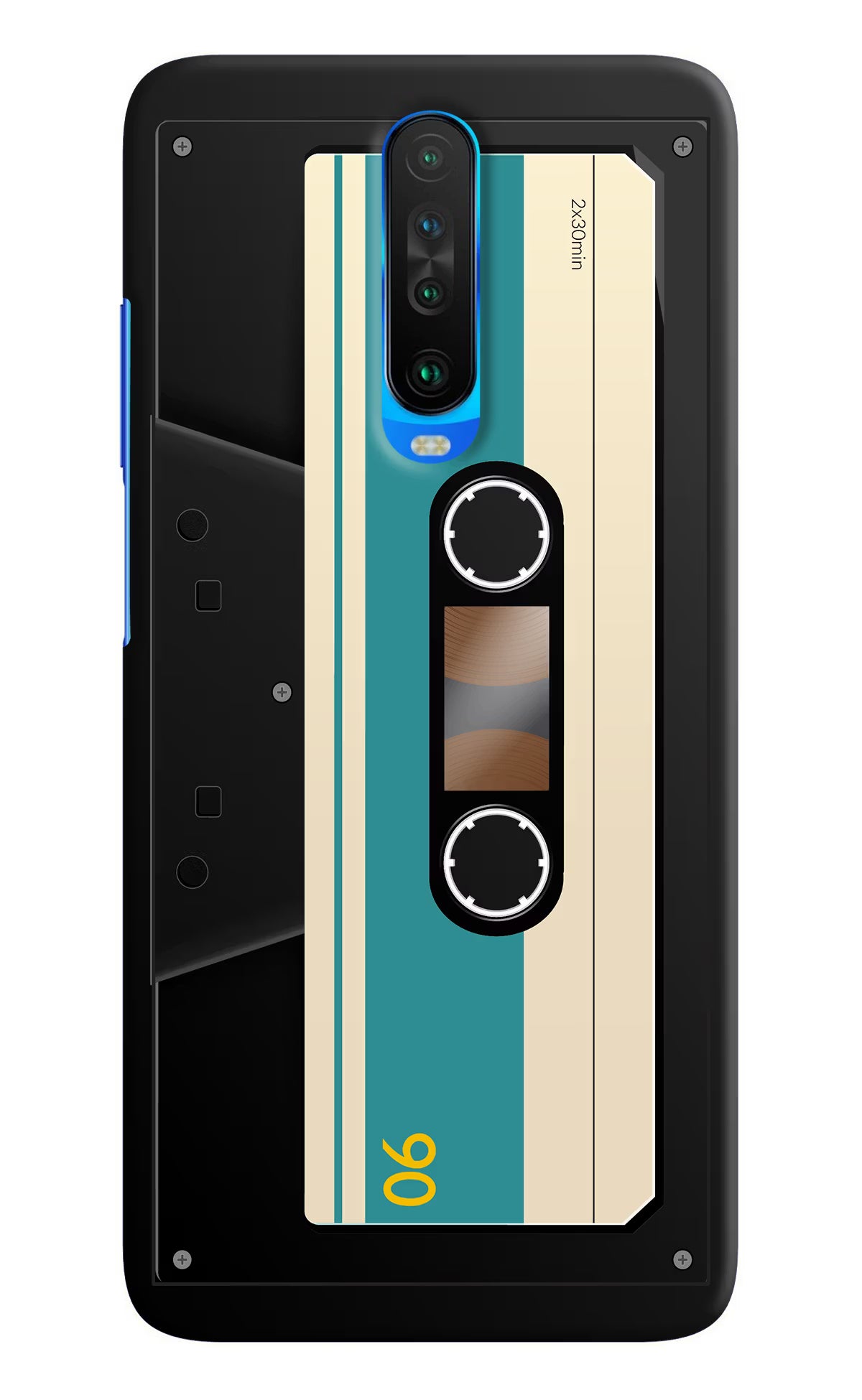 Cassette Poco X2 Hard Case Back Cover by Casekaro