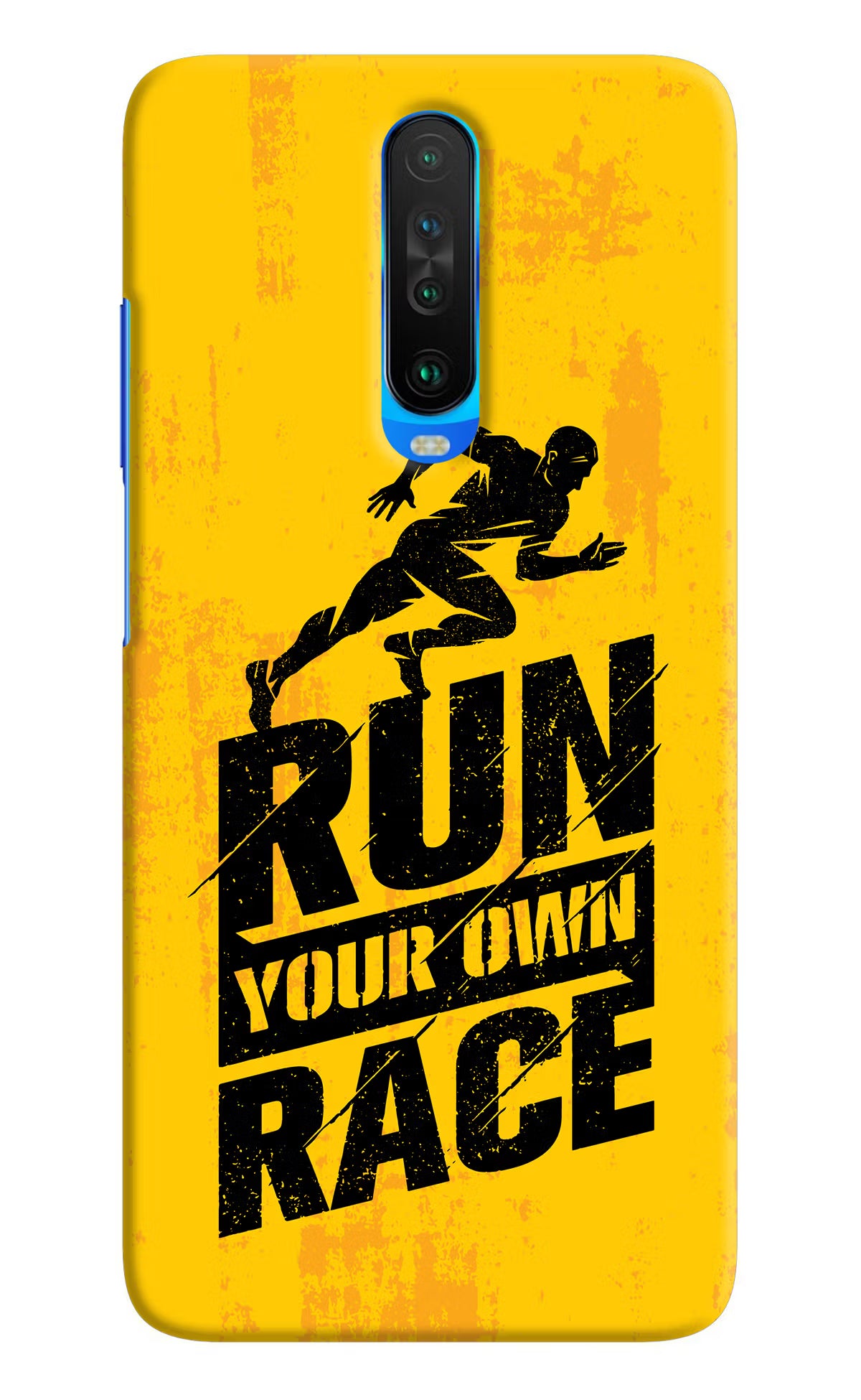 Run Your Own Race Poco X2 Hard Case Back Cover by Casekaro