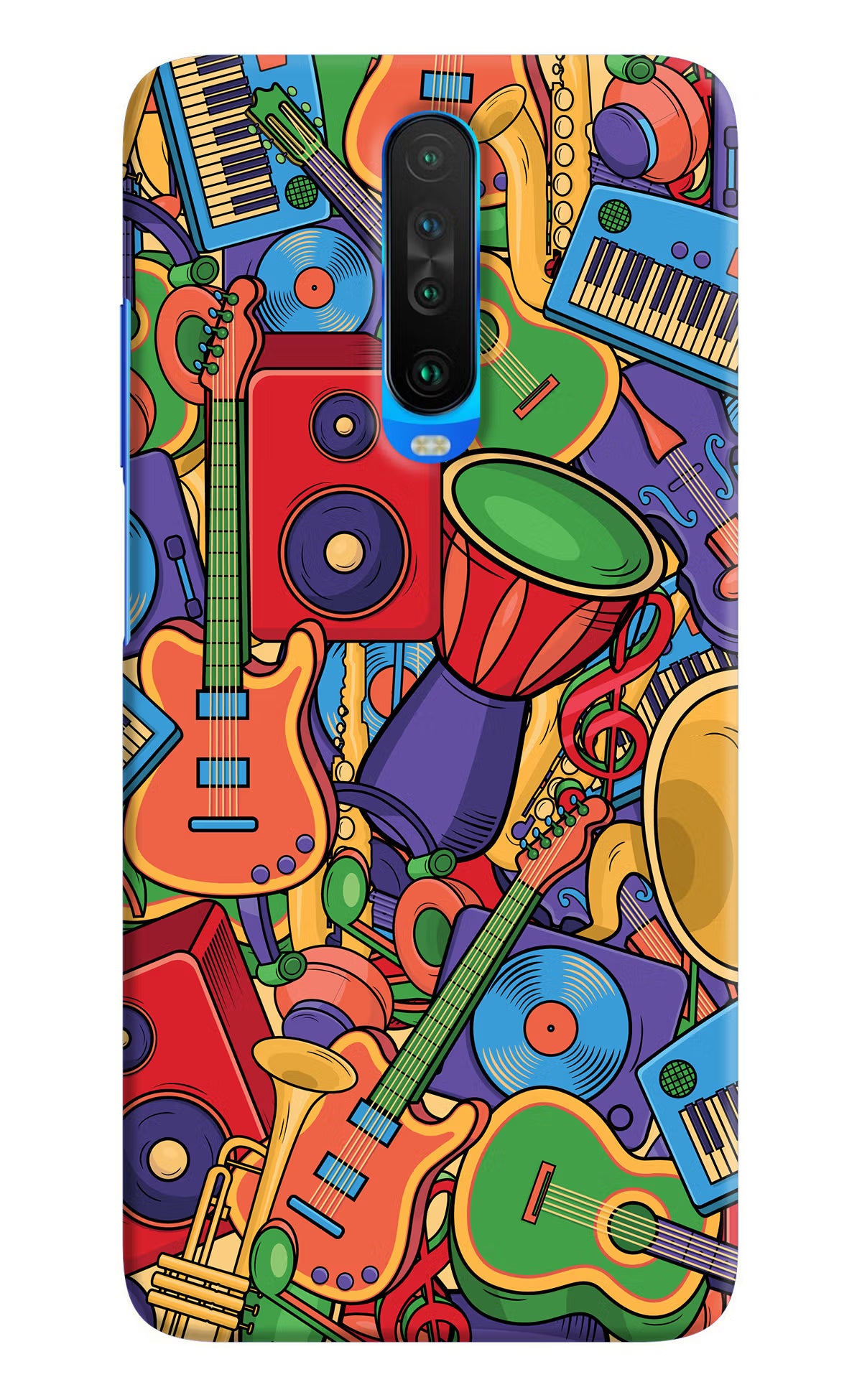 Music Instrument Doodle Poco X2 Hard Case Back Cover by Casekaro