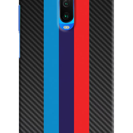 BMW Stripes Pattern Poco X2 Hard Case Back Cover by Casekaro