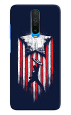 Captain America Marvel Art Poco X2 Hard Case Back Cover by Casekaro