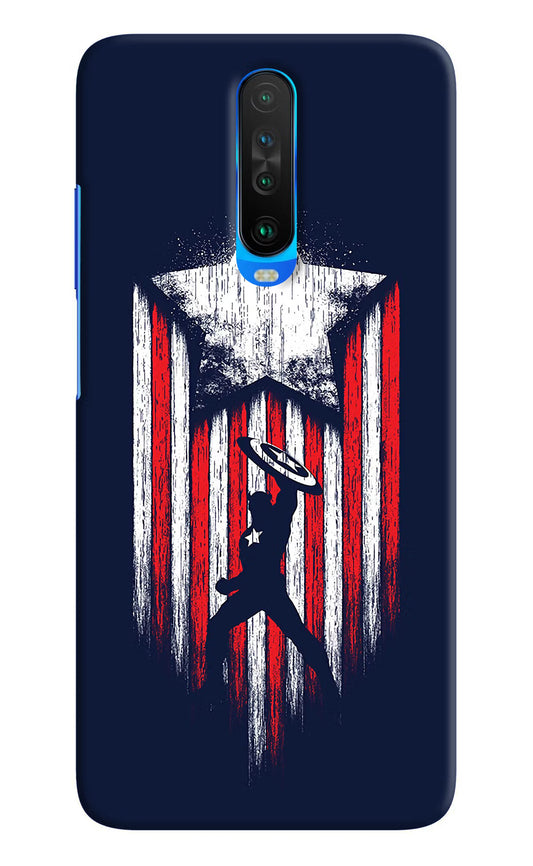 Captain America Marvel Art Poco X2 Hard Case Back Cover by Casekaro