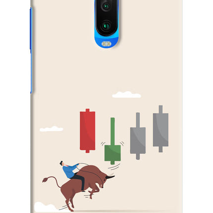 Bull Trading Momentum Poco X2 Hard Case Back Cover by Casekaro