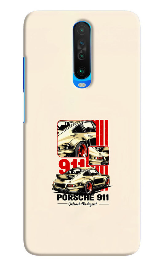 Classic Porsche 911 Poco X2 Hard Case Back Cover by Casekaro