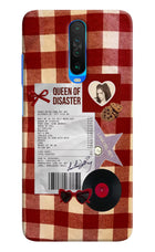 Queen of Disaster Poco X2 Hard Case Back Cover by Casekaro