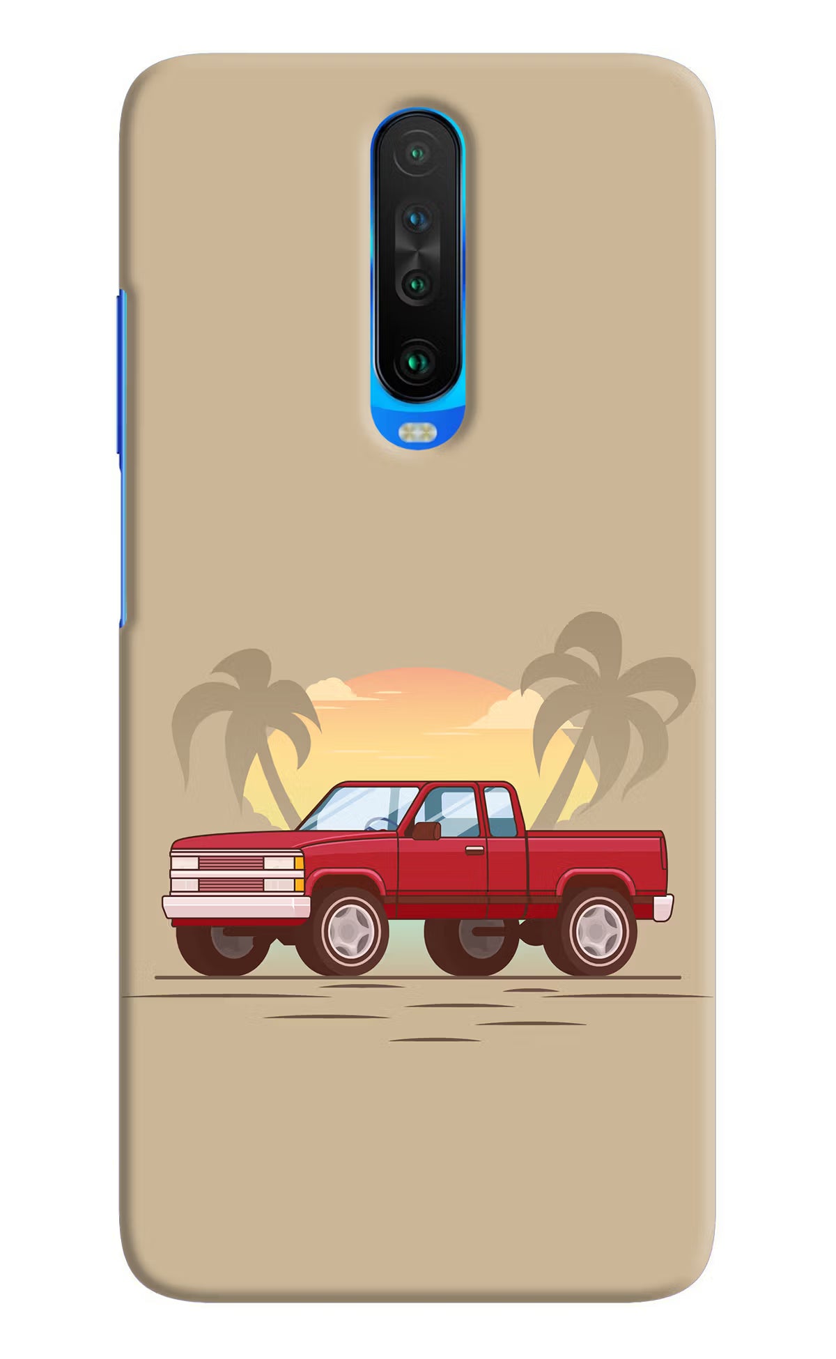 Desert Classic Drive Poco X2 Hard Case Back Cover by Casekaro