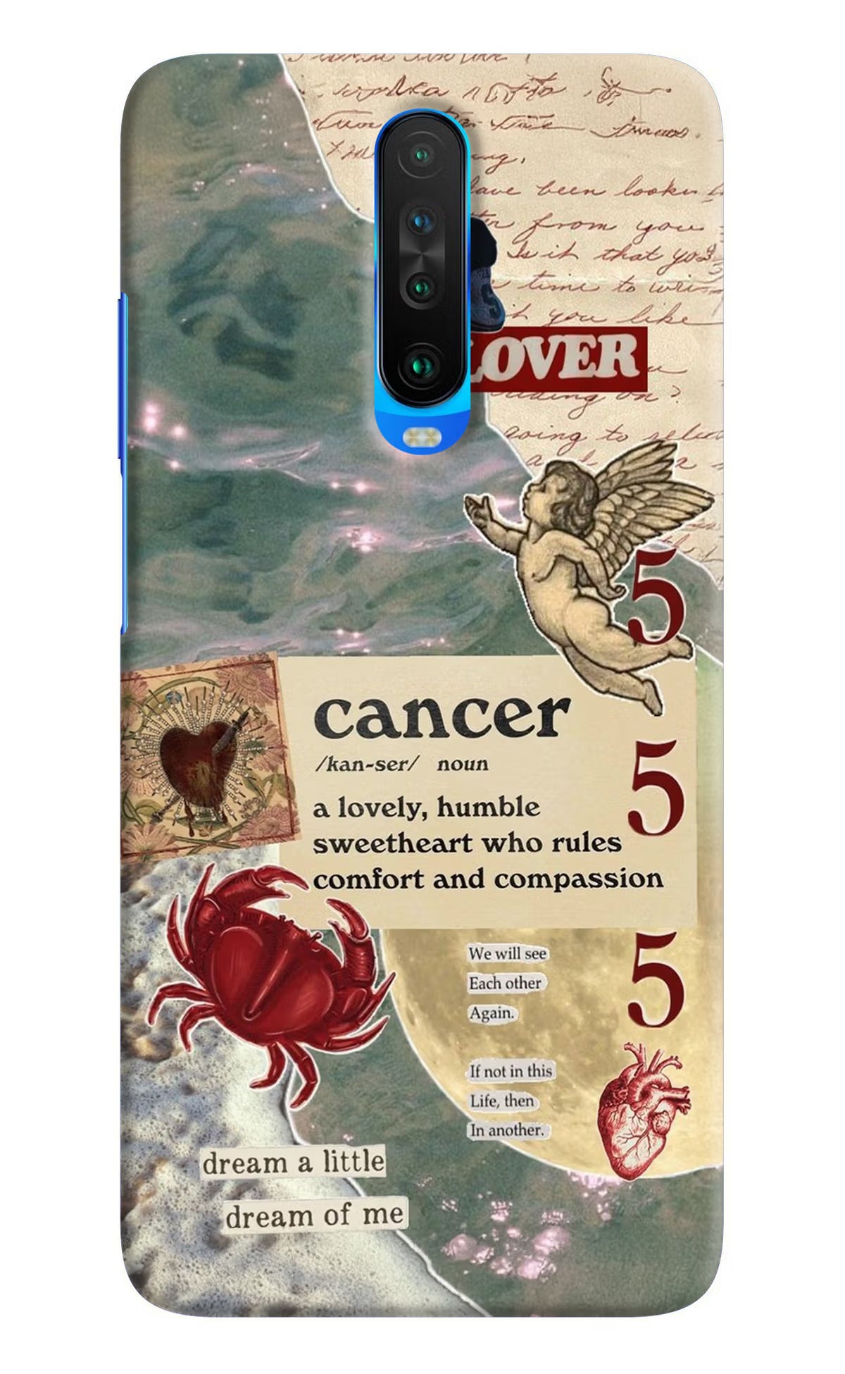 Cancer Zodiac Poco X2 Hard Case Back Cover by Casekaro