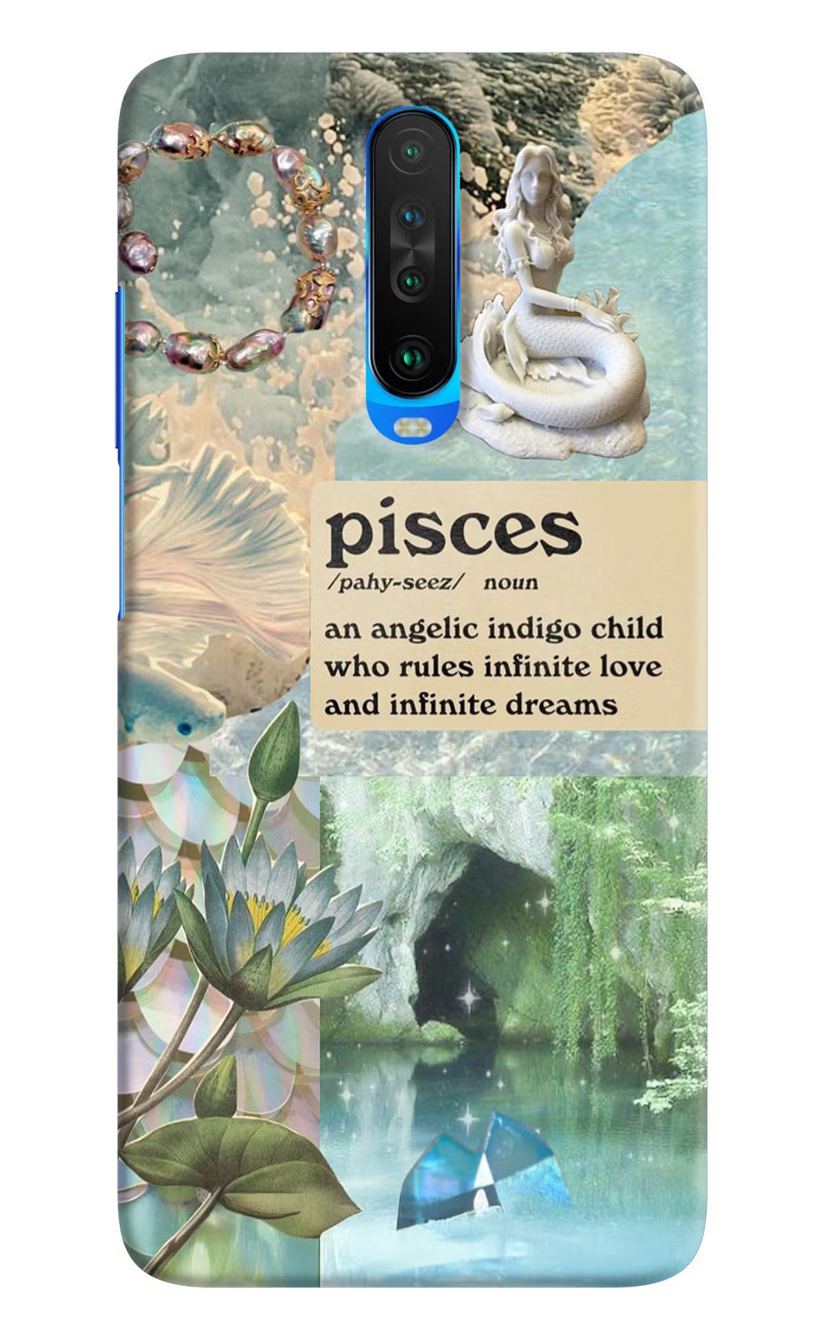 Pisces Zodiac Poco X2 Hard Case Back Cover by Casekaro