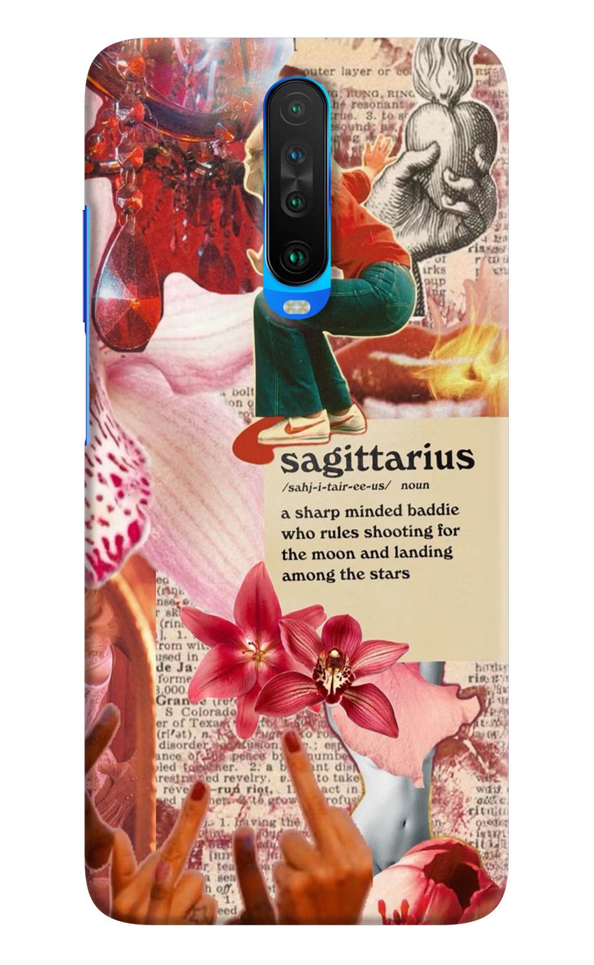 Sagittarius Zodiac Poco X2 Hard Case Back Cover by Casekaro
