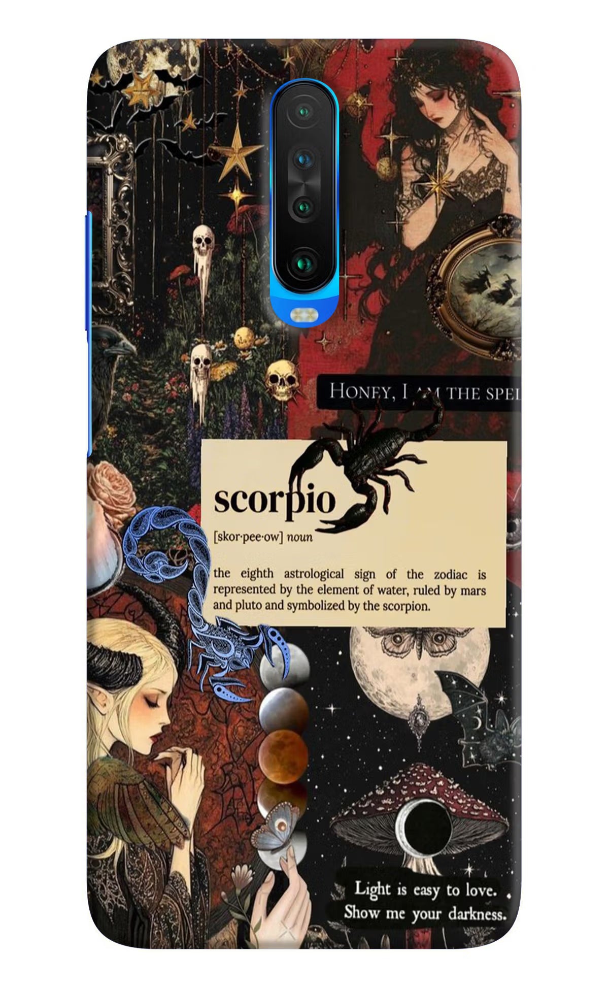 Scorpio Zodiac Poco X2 Hard Case Back Cover by Casekaro