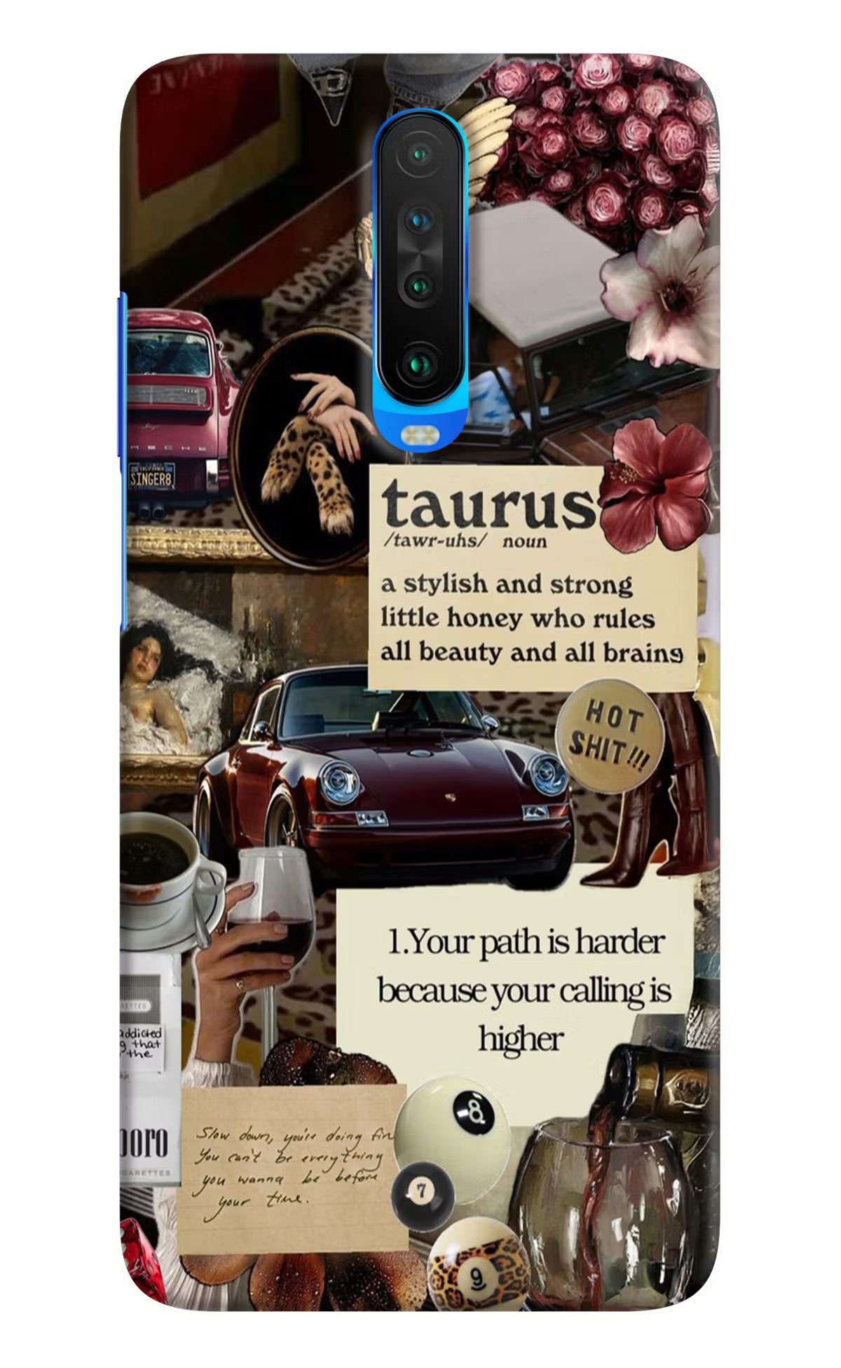 Taurus Zodiac Poco X2 Hard Case Back Cover by Casekaro
