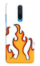 Fired Up – White Poco X2 Hard Case Back Cover by Casekaro