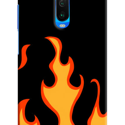 Fired Up – Black Poco X2 Hard Case Back Cover by Casekaro