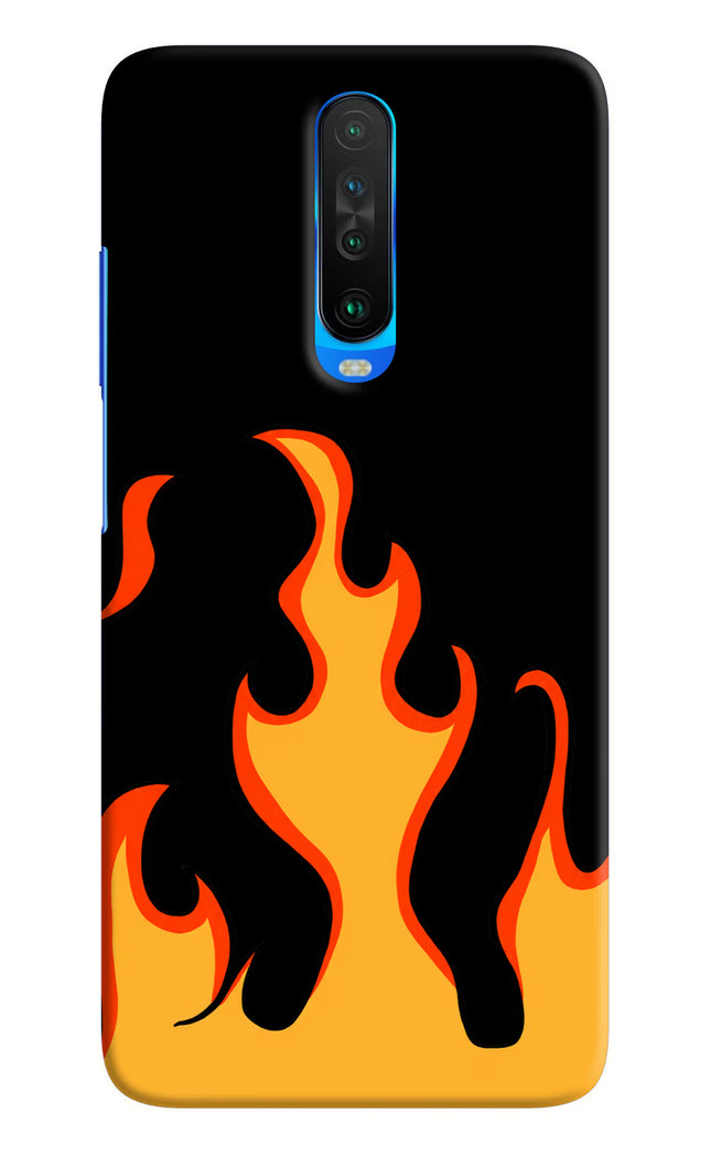 Fired Up – Black Poco X2 Hard Case Back Cover by Casekaro