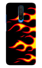 Side Sweep Flames Poco X2 Hard Case Back Cover by Casekaro