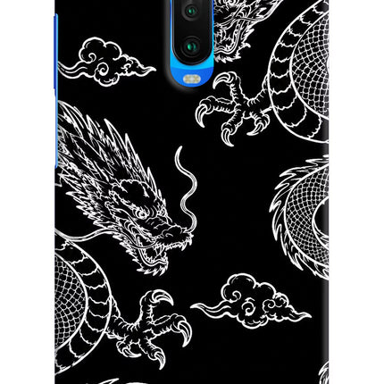 Twin Dragons Poco X2 Hard Case Back Cover by Casekaro