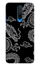 Twin Dragons Poco X2 Hard Case Back Cover by Casekaro